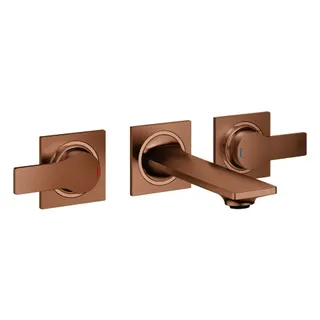 3-L-Waschtisch-Wandbatterie Ausl. 150mm more4YOU Style, warm sunset gebürstet