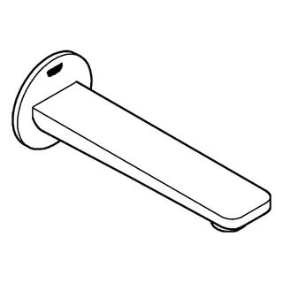 GROHE Wanneneinlauf Lineare 13383_1 Wandmontage hard graphite gebürstet – Bild 4