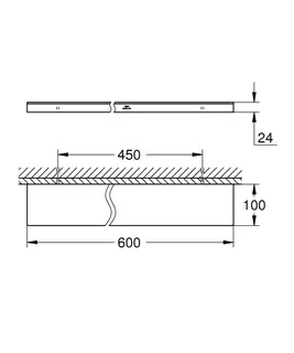 GROHE Ablage Allure 40965_1 Wandmontage Glas/warm sunset gebürstet – Bild 5