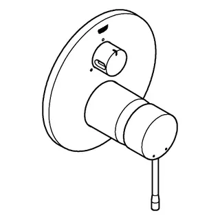 GROHE Einhandbatterie Essence 24169_1 FMS für 35604 3-Wege Umst. hard graphite – Bild 3