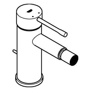 GROHE Einhand-Bidetbatterie Essence 24178_1 hard graphite – Bild 3