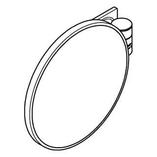 GROHE Kosmetikspiegel Allure 40967_1 Wandmontage warm sunset gebürstet – Bild 3
