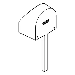 GROHE Hebel 48496 für Fertigmontageset für 46 mm Kartusche chrom – Bild 3