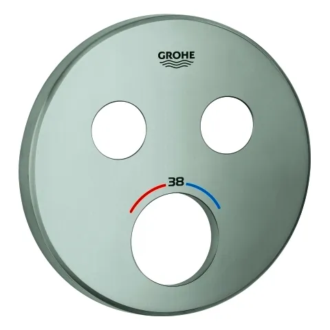 GROHE Rosette 49032 rund für SmartControl supersteel