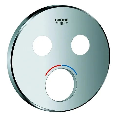 GROHE Rosette 46992 rund für Mischer mit 2 Absperrventilen chrom