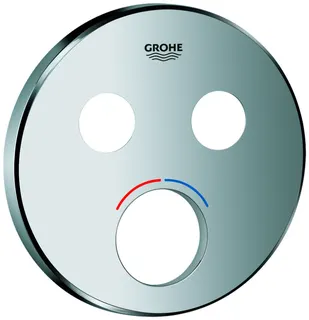 GROHE Rosette 46992 rund für Mischer mit 2 Absperrventilen chrom – Bild 2