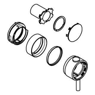 GROHE Temperaturwählgriff 49089 rund für Thermostat-Fertigmontagesets chrom – Bild 3