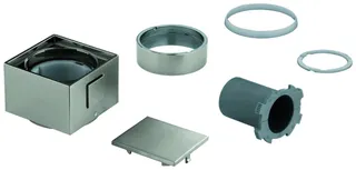 GROHE Temperaturwählgriff 49091 eckig für THM-Fertigmontagesets supersteel