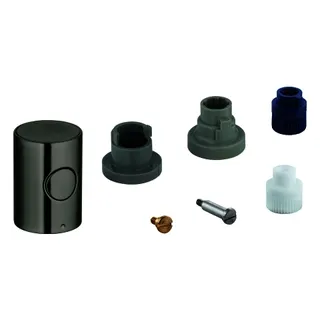 GROHE Metallgriff 47984 Mengengriff EcoButton hard graphite gebürstet – Bild 2