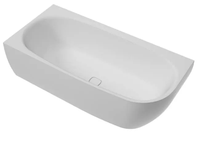 Hoesch Badewanne iSensi Eck 1800x800 Monolith li. mit Überlaufbefüllung Weiß, ang. Sch.