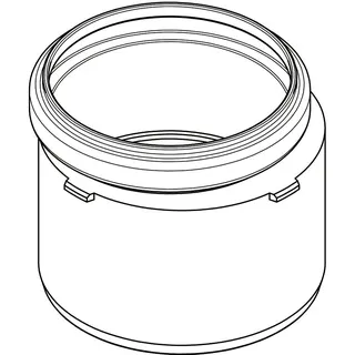 RAUPIANO PLUS Übergangsrohr kurz DN 90/75 – Bild 2