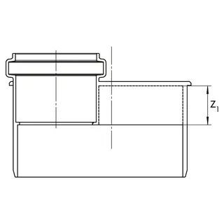 RAUPIANO PLUS Übergangsrohr kurz DN 110/50 – Bild 2