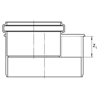 RAUPIANO PLUS Übergangsrohr kurz DN 110/75 – Bild 3