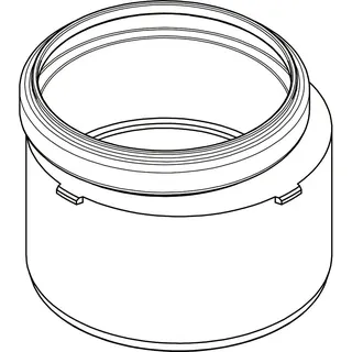 RAUPIANO PLUS Übergangsrohr kurz DN 110/90 – Bild 2