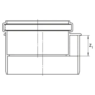 RAUPIANO PLUS Übergangsrohr kurz DN 110/90 – Bild 3