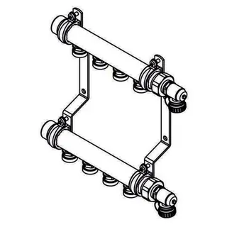REHAU Heizleitungsverteiler HLV 6 - Edelstahl – Bild 3