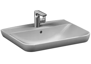 VitrA Waschtisch Sento 630 x 485 mm Hahnloch Überlaufloch Weiß Hochglanz