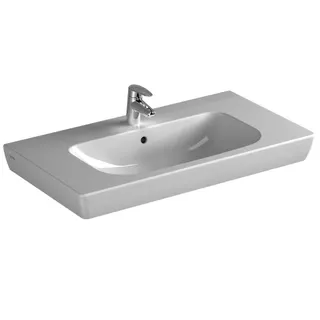 VitrA Möbelwaschtisch S20 850 x 460 mm mit Hahnloch mit Überlaufloch Weiß HGL