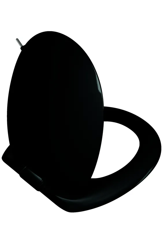 VitrA WC-Sitz Istanbul Duroplast mit Absenkautomatik Schwarz Hochglanz