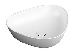 Plural Aufsatzschale 470x400x130 mm asymmetrisch flach Edelweiß VitrA Clean