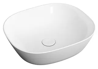 VitrA Plural Aufsatzschale 450x380x135 mm rechteckig flach Weiß Hochglanz VC