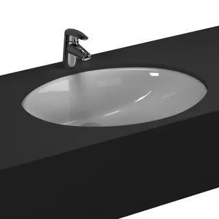 VitrA Unterbauwaschtisch S20 oval 520x390mm Überlaufloch Weiß Hochglanz