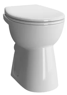 VitrA Flachspüler-Stand-WC Conforma + 60 mm Abgang waagerecht Open Back Weiß Hochgl.