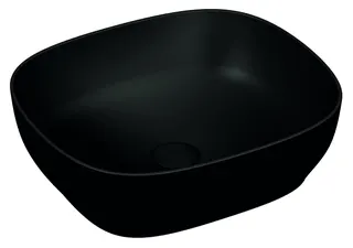 VitrA Aufsatzschale Outline rechteckig 460 x 405 mm CERAFINE Schwarz Matt VC