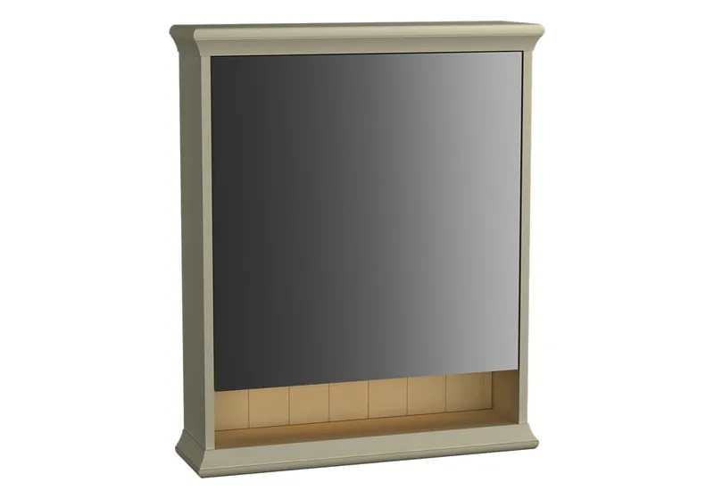 VitrA LED-Spiegelschrank Valarte 630 mm 1 Tür Anschlag links Elfenbein Matt