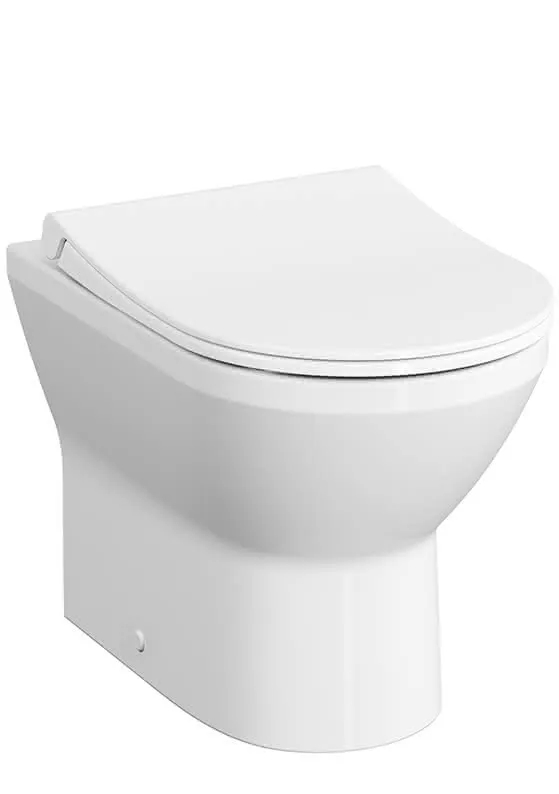 VitrA Tiefspüler-Stand-WC Integra Flush 2.0 BTW Abgang waagerecht Weiß Hochglanz