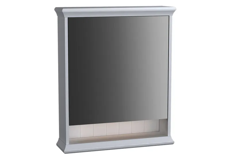 VitrA LED-Spiegelschrank Valarte 630 mm 1 Tür Anschlag rechts Weiß Matt