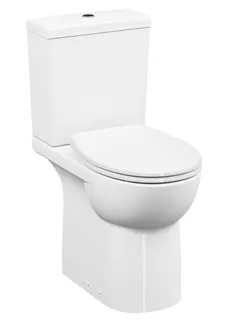 Tiefspül-Stand-WC-Kombinat. Conforma VitrA Flush Open Back Vario-Abg. Weiß VC