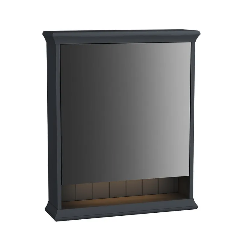 VitrA LED-Spiegelschrank Valarte 630 mm 1 Tür Anschlag rechts Grau Matt