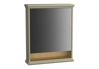 VitrA LED-Spiegelschrank Valarte 630 mm 1 Tür Anschlag rechts Elfenbein Matt