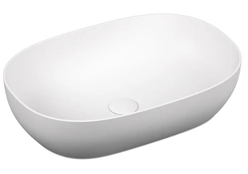 VitrA Aufsatzschale Outline oval 580x400 mm CERAFINE Edelweiß VC