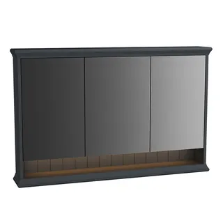 VitrA LED-Spiegelschrank Valarte 1180 mm 3 Türen Grau Matt