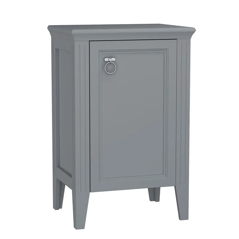VitrA Halbhochschrank Valarte 535 x 830 mm 1 Tür Anschlag rechts Grau Matt