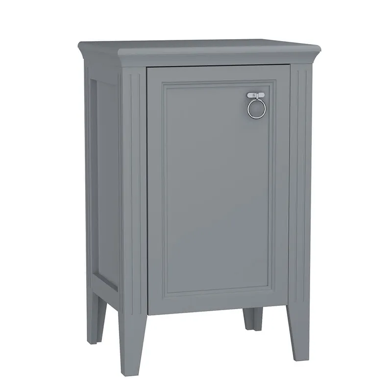 VitrA Halbhochschrank Valarte 535 x 830 mm 1 Tür Anschlag links Grau Matt