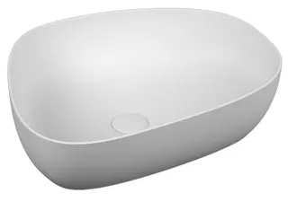 VitrA Aufsatzschale Outline asymmetrisch 550 x 430 mm CERAFINE Edelweiß VC