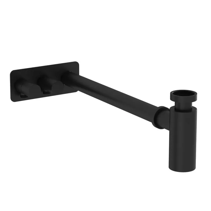 VitrA Design Siphon Origin 2 Eckventile links Schwarz Matt
