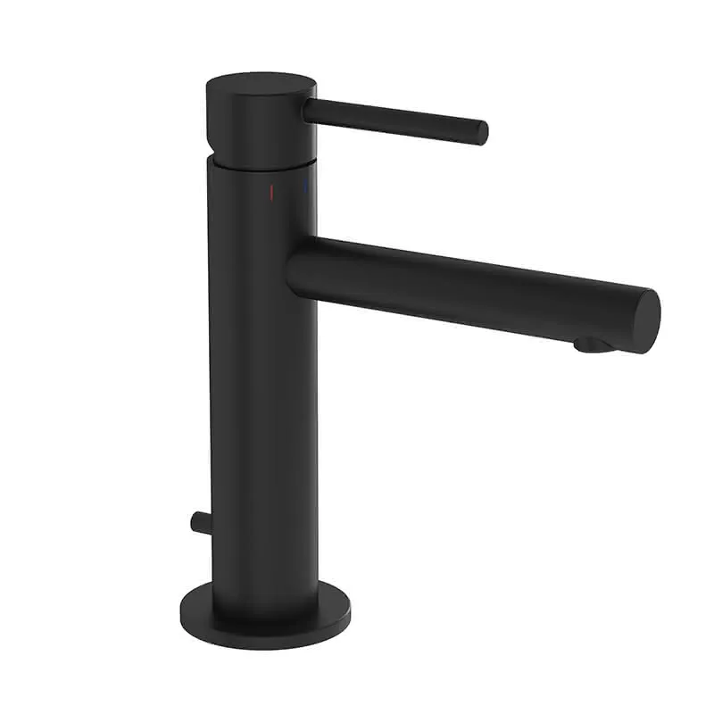 VitrA Einhebel-Waschtischmischer Origin Excenter h: 185 mm Einlochmonta. Schwarz