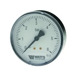 WATTS Manometer DN 80 axial F+R150 80/10, G1/4B, 0 - 10 bar, d 80 mm