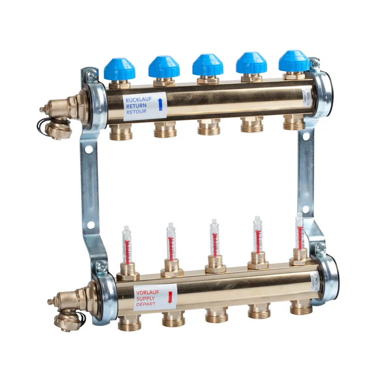 WATTS Heizkreisverteiler MS Profil HKV/T 05, 1"IG DFM0-4 ES-Set
