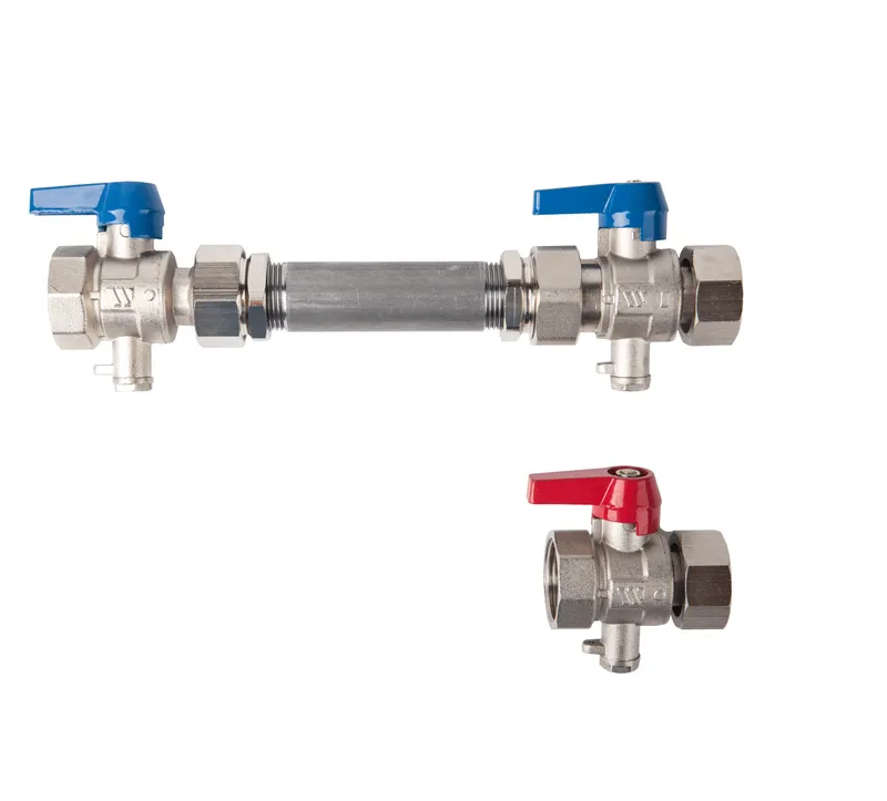 WATTS Wärmezähler Einbauset horizontal KH-WMZ 1" ,Ni, 3/4"-110 1"-130 WMZ