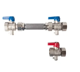 WATTS Wärmezähler Einbauset horizontal KH-WMZ 1" ,Ni, 3/4"-110 1"-130 WMZ