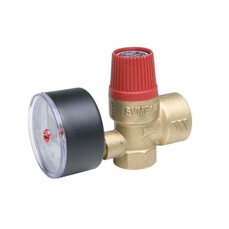 WATTS Membran-Sicherheitsventil SVM 3,0 bar 1/2" mit Manometer