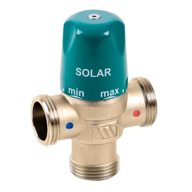 WATTS Thermostatisches Mischventil SOLAR MMV-S 20,3/4",o.Verschraubung,mit 2 RV