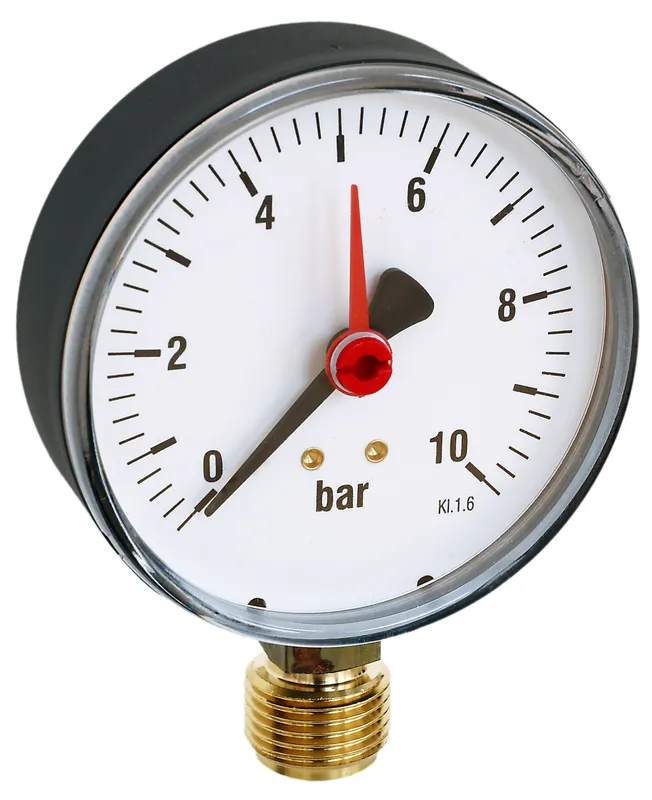 WATTS Manometer S&H radial F+R201 DN80/0-6bar G1/2B m.Zeiger
