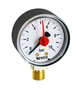 WATTS Manometer S&H radial F+R201 DN63/0-6bar G1/4B m.Zeiger