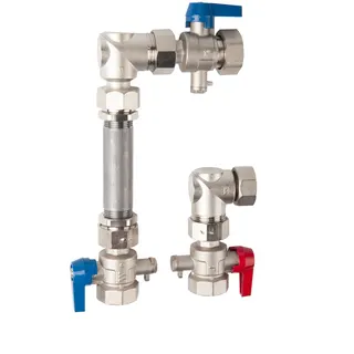 WATTS Wärmezähler Einbauset vertikal KH-WMZ ,Ni, 3/4"-110 1"-130 WMZ